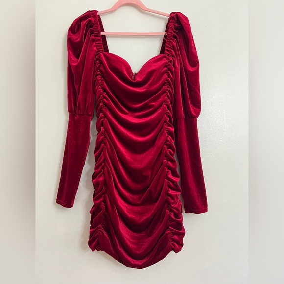 Fashion Nova Velvet Mini Dress. - Picture 4 of 8